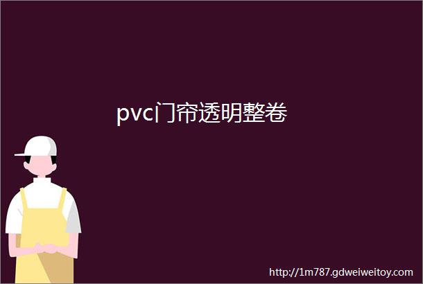 pvc门帘透明整卷